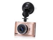 Q7 3 Inch 1080P Full HD LCD 140 Degree Wide Angle Night Vision G sensor Car DVR Vehicle Camera Video Recorder Gold