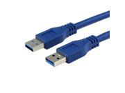USB 3.0 A Male to A Male to male data line 1.5m Blue