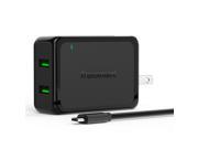 Tronsmart 36W Qquick Charge 2.0 2 Ports Rapid Wall Charger VoltIQ Smart USB Stand up Fast Wall Charger US Plug