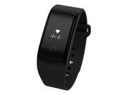 A09 BLE4.0 Smart Bracelet Heart Rate Blood Oxygen Blood Pressure Fatigue Detection Fitness Tracker Black