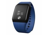 88 Bluetooth 4.0 Smart Bracelet Blood Oxygen Heart Rate Sleep Monitor Pedometer Call Reminder for Android iOS Blue