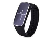 L18 IP54 Bluetooth Smart Bracelet Blood Pressure Heart Rate Monitor Fatigue State Tracker for Android iOS Black
