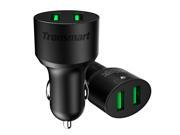 Tronsmart Quick Charge 3.0 36W 2 Ports Type A USB Car Charger for Quick Charge 3.0 and 2.0 Compatible Device