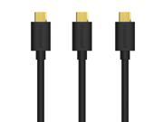 Tronsmart Durable Premium 20AWG Charge Micro USB Cable for Samsung Nexus LG Motorola and More 3 Pack 6ft x 3