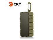 Original CKY CK207 IPX6 Waterproof Bluetooth Speaker With EDR Tech Fast AUX in Hands free TF Card Armygreen