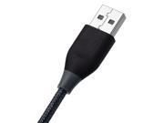 [Apple MFi Certified] Tronsmart 4ft 1.2m 19AWG Double Braided Nylon Lightning Cable for iPhone iPad and More Gray Black