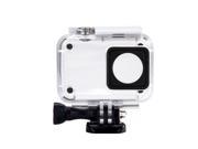 Diving 40m Waterproof Case for Xiaomi YI 4K Action Camera 2 White Transparent