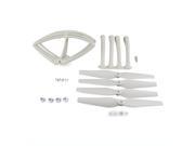 Propeller Protective Guard Landing Skid Blade Cover for SYMA X8C X8W X8G X8HG X8HW White