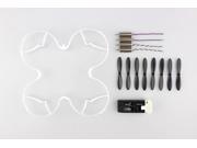 Hubsan H107C Accessory Kits Propellers Protective Ring Battery Motor White