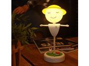 Scarecrow LED Light Night Light Creartive Home Light with USB Charging Vibration Sensor Yellow Light