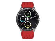 KingWear KW88 3G Smartwatch Phone Android 5.1 MTK6580 Quad Core 1.3GHz 512MB RAM 4GB ROM GPS Bluetooth 4.0 - Red