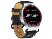 Makibes Talk T1 3G Smartwatch Phone 1.39 Inch AMOLED Screen MTK6580 Heart Rate Monitor GPS Google Play Google Now 512MB RAM 8GB ROM for Android iOS - Black