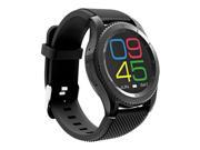 No.1 G8 Smart Watch Phone MTK2502 Bluetooth 4.0 SIM Card Call Message Reminder Heart Rate Monitor Compatible with Android IOS - Black