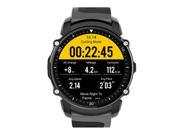 Makibes FS08 Smartwatch MTK2503 GPS IP68 Water Resistant Bluetooth 4.0 Heart Rate Multi-mode Sports Monitoring - Black