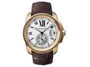 Cartier Calibre De Cartier Silver Dial Mechanical Mens Watch W7100009