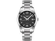 Longines Conquest Automatic Black Dial Stainless Steel Mens Watch L27854566