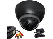 WennoW 2.8mm Wide Angle Fisheye lens 480TVL 0.1Lux Camera Black 50 ft Cable 500MA Power