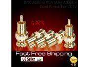 WennoW 5x BNC Male to RCA Male Adaptor-Gold Plated for CCTV WennoW 5x BNC Male to RCA Male Adaptor-Gold Plated for CCTV