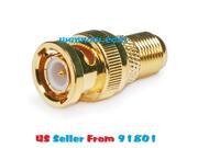 WennoW BNC Male to F Female Adaptor Gold Plated