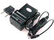 iTEKIRO AC Wall DC Car Battery Charger Kit for Panasonic NV GS11 NV GS15 NV GS15EB NV GS15GC S NV GS1B
