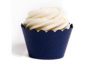 Emma Navy Blue Cupcake Wrappers
