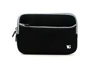 VanGoddy Black with Gray Trim Neoprene Sleeve for all 7 inch Tablets