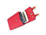 Magenta Flavored Faux Leather Bag w Attachable shoulder Strap fits All BLU Studio Phone Models