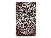 Leopard Wallet Phone Pouch fits BLU Studio 5 6 inch phones