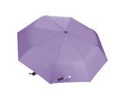 Show Flower Compact Easy Carrying UV Ray Protection Windproof Umbrella 38 inch Purple