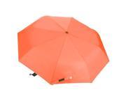 Show Flower Compact Easy Carrying UV Ray Protection Windproof Umbrella 38 inch Orange
