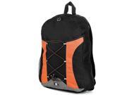 Canvas Lightweight Multi purpose School Backpack fits up to 15.6 inch Laptops Orange
