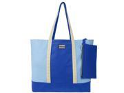 Isling Woman s Travel Tote Carrying Bag Royal Blue Natural
