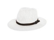 Aerusi Coral Jones Woman s Floppy Straw Hat White