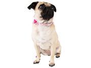 Embellished Rose Dog Collar Pink