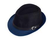 Aerusi Unisex Black Blue Fusion Straw Hat One Size Fits Most