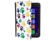 Mary 2.0 Tablet Cover Case Folding Stand fits 9 to 10 Inch Tablet Devices Puppie Paw Prints