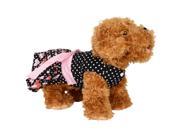 Lovely Polkadot Hearts Dog Dress Red Pink Extra Small