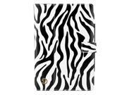 Soho Folding Stand Case Protector w built on Hand Strap for 9? to 10? Tablets Devices Black White Zebra