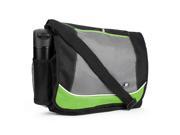 Multi Purpose Canvas Messenger Laptop Bag fits up to 15.6 laptops Green