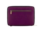 VANGODDY Irista Faux Leather Compact Padded Carrying Travel Sleeve fits 7 8 8.5 inch tablets eReaders Purple Black