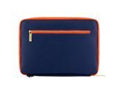 VANGODDY Irista Faux Leather Padded Tablet Carrying Sleeve Bag for 9 10 10.1 inch Tablets eReaders Netbooks Midnight Blue Orange