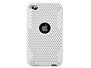 Fusion Back Cover Case with White Skin for iPod Touch 4 [Perfect Fit] White