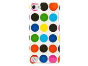 Exclusive 2 piece Cover Shield Protector for iPod Touch 5 Colorful Circles