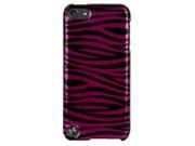 Black Pink Zebra 2 piece Cover Shield Protector for iPod Touch 5
