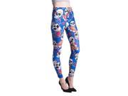 Young Lady Woman s Fashion Leggings [One Size Fits Most] Skull Bling