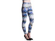 Young Lady Woman s Fashion Leggings [One Size Fits Most] Aztec Peacock
