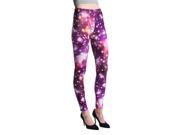 Young Lady Woman s Fashion Leggings [One Size Fits Most] Radiant Amethyst