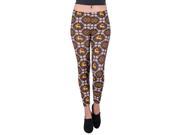 Young Lady Woman s Winter Fashion Reindeer Leggings [One Size Fits Most] Golden