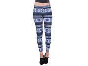 Young Lady Woman s Winter Fashion Four Points Leggings [One Size Fits Most] Blue