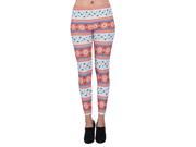 Young Lady Woman s Winter Fashion Blooming Winter Leggings [One Size Fits Most] Orange
